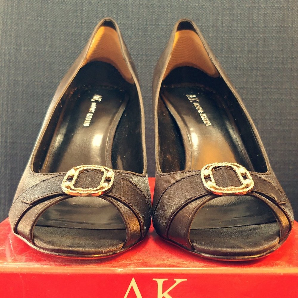 Anne Klein Akmarella Black Satin